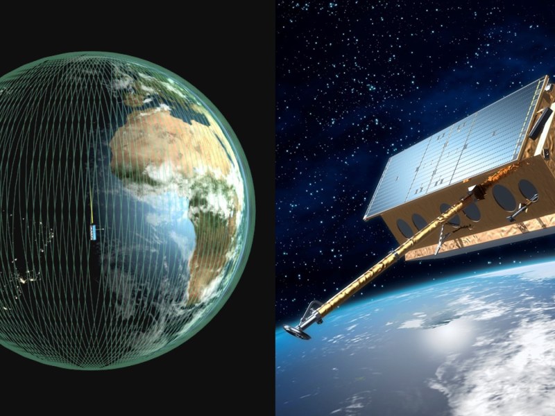 Illustration of the German Earth observation satellite TerraSAR-X and its orbit around Earth. Credit: DLR (CC BY-NC-ND 3.0)