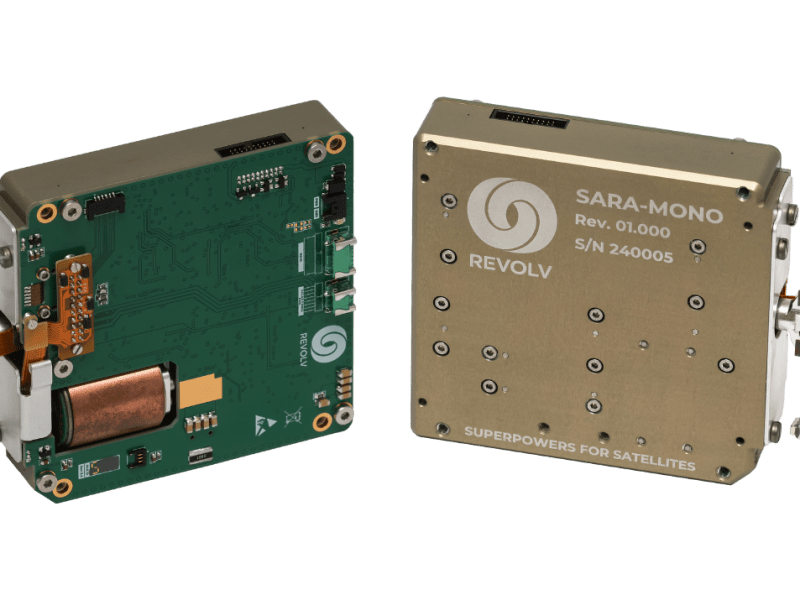 Revolv Space’s SARA solar array drive assembly. Credit: Revolv Space