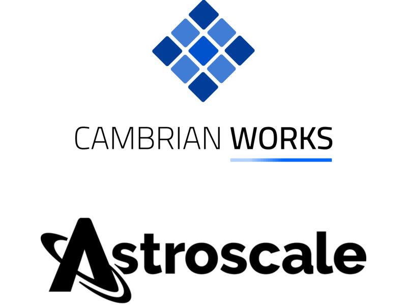 Cambrian Works and Astroscale logos
